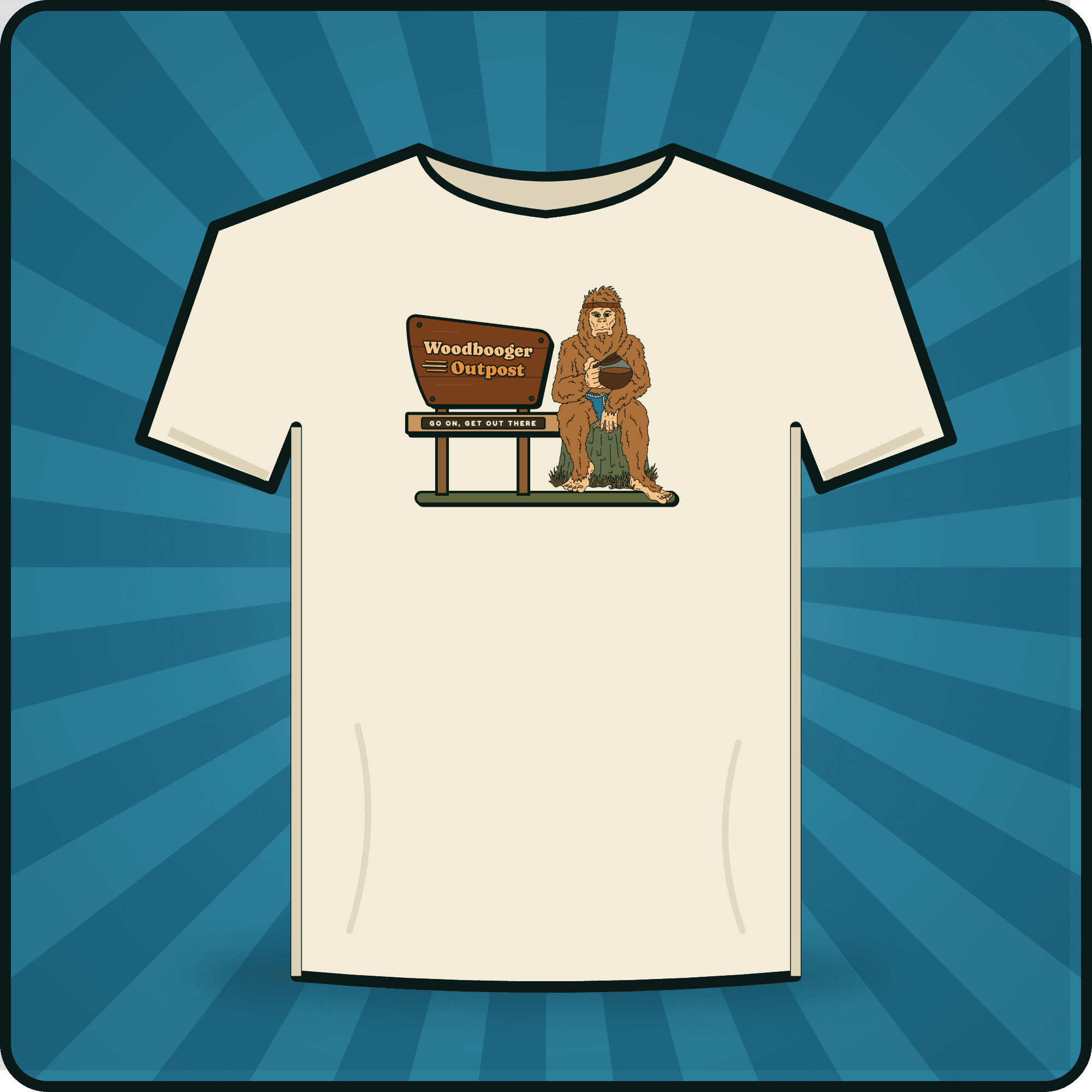 Woodbooger Outpost T-Shirt - Ivory, Ivory